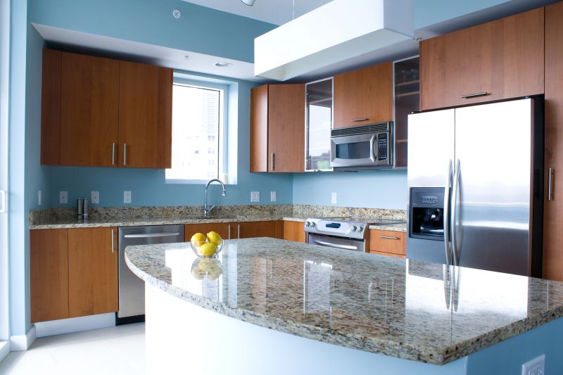 Kitchen with Granite Island